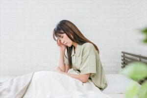 眠れない女性